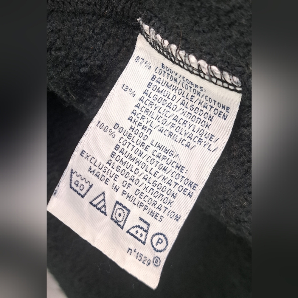 Polo Ralph Lauren Full Zip Sweater All Black Big Pony Flag Hoodie 2XL XXL 3XL - Picture 15 of 16